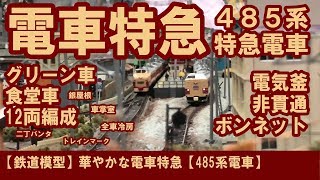 【鉄道模型】華やかな電車特急【485系特急電車】