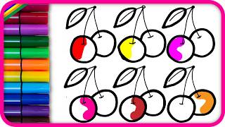 Learning Colors & Numbers with Fruits! 🍎 Drawing & Coloring for Kids | AKN Kids House