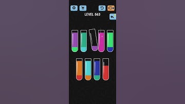 Water Color Sort Level 563 Walkthrough Solution iOS/Android