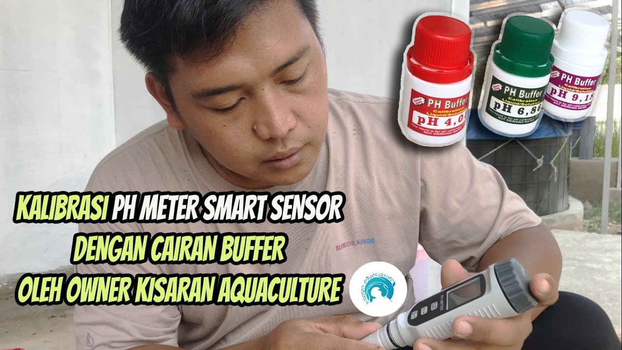 cara kalibrasi PH meter smart sensor dengan cairan buffer oleh owner