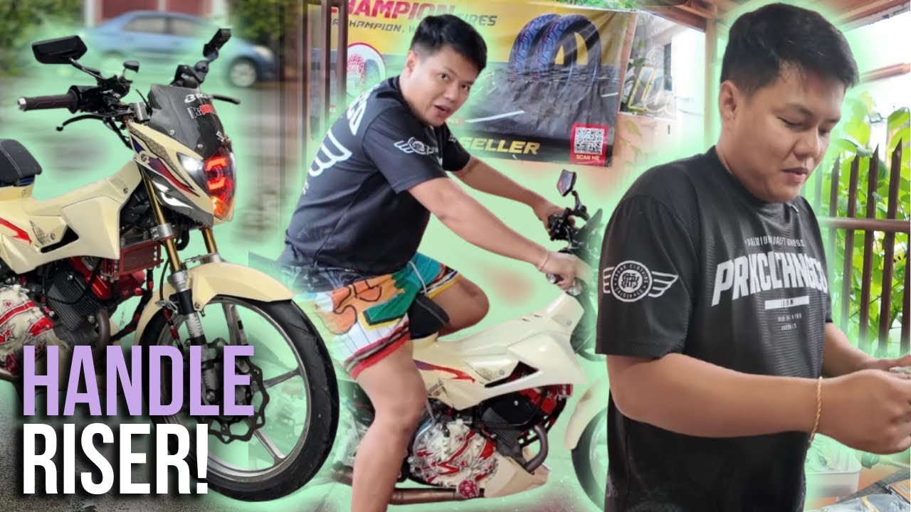 Raider 150 Carb Indonesian Concept Handle Riser - YouTube