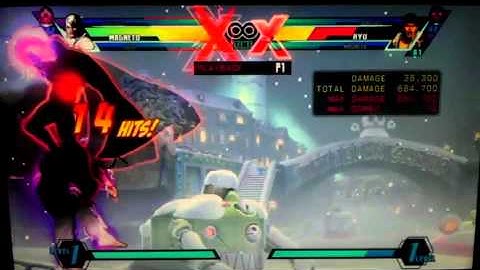 UMvC3 Magneto XF1 Hypergrav loops