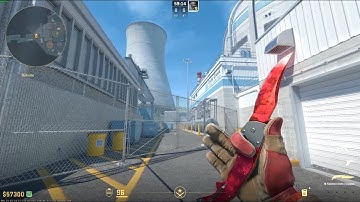 Falchion knife Doppler Ruby (Factory new) Gameplay CS2