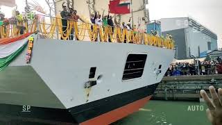 GARDEN REACH SHIP BUILDING NEW WARSHIP LUNCHING 2020