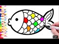 Bolalar uchun baliq chizish Drawing Fish for children Рисунок Риба для детей