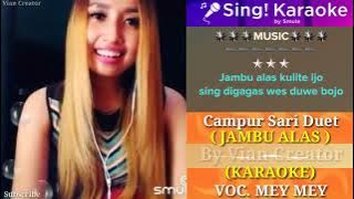 Jambu Alas Duet  KARAOKE  Suara Mey Mey Keren Banget