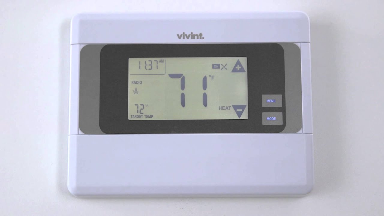 Hvordan slår du på AC på en Vivint -termostat?