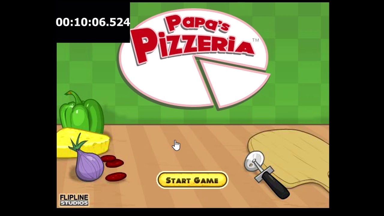 Papa's Pizzeria - Speedrun