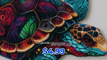 Unlock the Secrets of the Turtle Wooden Jigsaw Puzzle | Assemble the Underwater Marvel