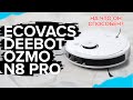 Ecovacs Deebot Ozmo N8 PRO | Робот-пылесос с лидаром, влажной уборкой и распознаванием объектов