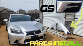 INSTALLING GS-F FRONT FENDERS AND SIDE SKIRTS ON A GS350 F-SPORT | DIY