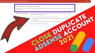 How To Close DUPLICATE ADSENSE ACCOUNT 2021 by Contacting YOUTUBE Support TEAM | 100% Working Method