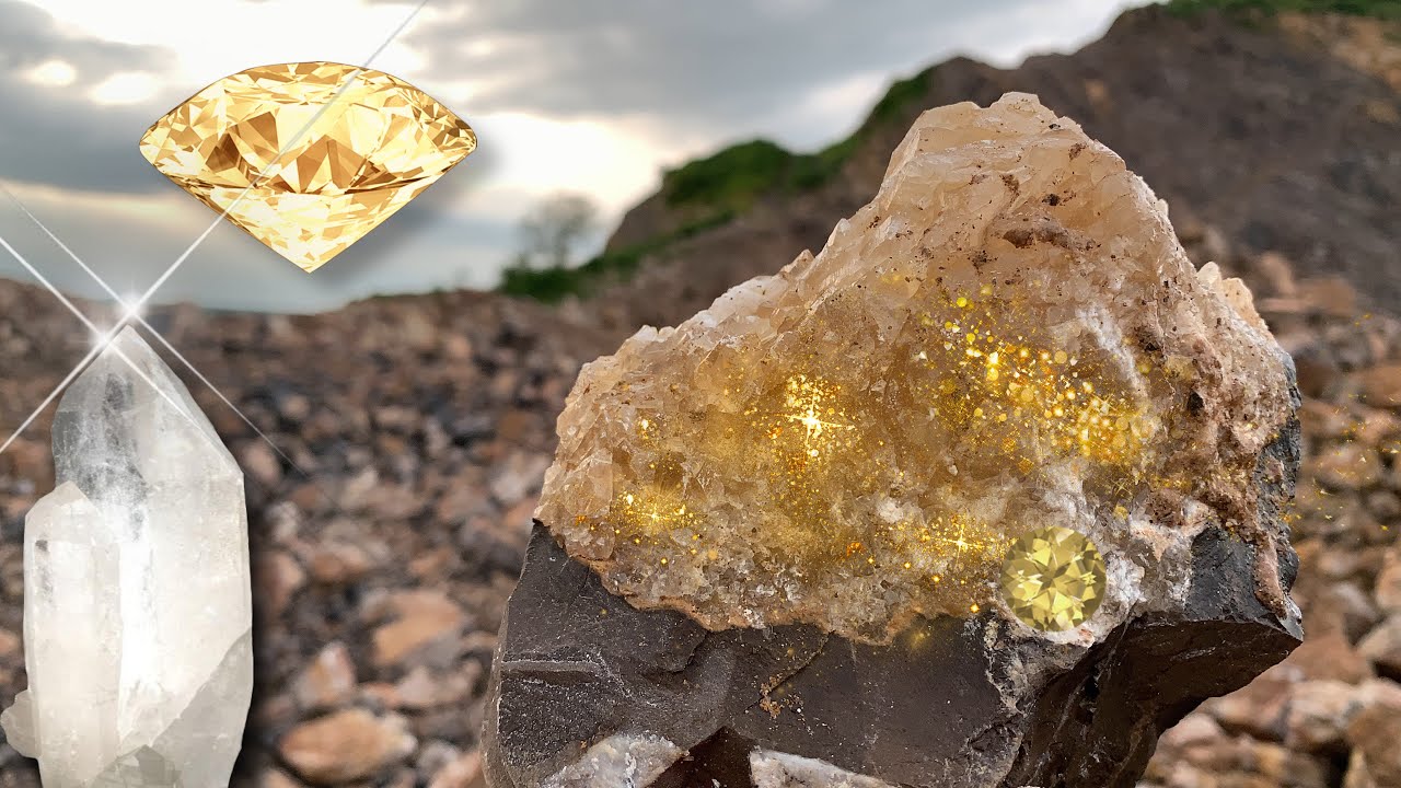 Find natural gems on the mountain. All precious stones.💎