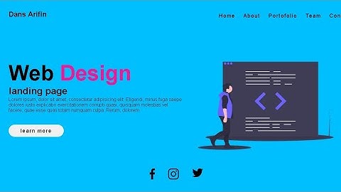 Membuat Design Landing Page Menggunakan CSS & HTML #2 | Website Design Tutorial