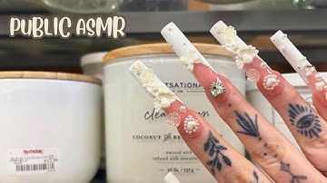 Public ASMR in TJMAXX | Tapping, Scratching, Fabric Sounds, Camera Scratching, Crinkles