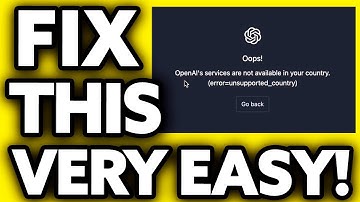 How To FIX Chat GPT Not Available In Your Country [Very EASY!]