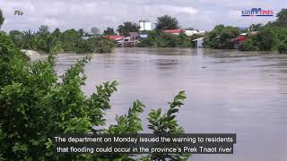 Kandal authorities warn of rising water level on Prek Tnaot River