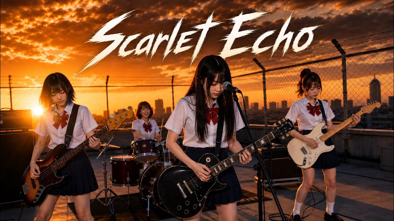 【Official MV】Scarlet Echo / 永愛高校軽音部【Melodic Hardcore】