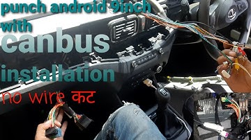 Tata punch android player installation | canbus installation without wire kating @pikkumind