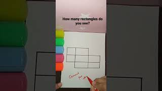 How many rectangles do you see #tricks #shorts #youtube