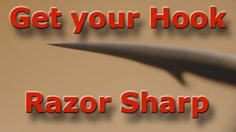 Get fishing hooks razor sharp and repair blunted points