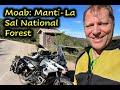 My motorcycle trip to moab  ep 3 mantila sal national forest