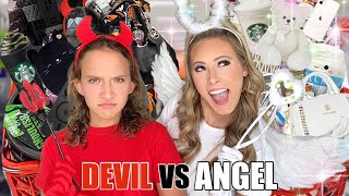 DEVIL 👹⛓🖤 VS ANGEL 😇✨🤍 TARGET SHOPPING CHALLENGE!