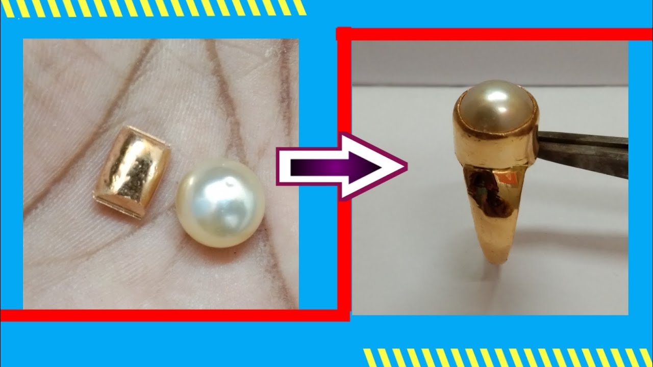 Pearl Rings For Women Gold Stainless Steel Ring Statement Band Ring Chunky  Rings For Teens Girls 18k Gold Plated (7) | Fruugo AE