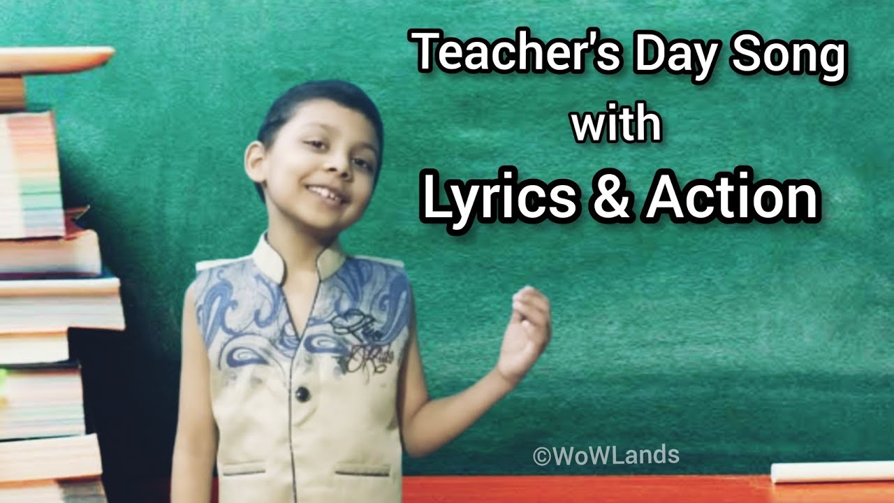 Teachers Day Song with Lyrics and Action | Thank You Teacher Song - YouTube