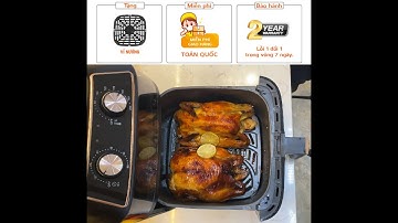 Nồi chiên không dầu Nineshield 10l - Dung tích khủng - Có mặt kính qua sát