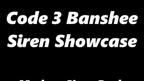 Code 3 Banshee Siren Showcase | FiveM Modern Siren Pack