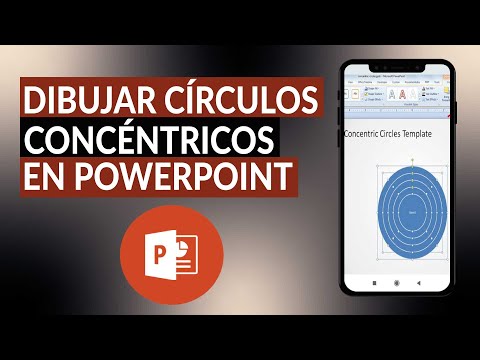 Cómo hacer o dibujar círculos concéntricos en POWERPOINT fácilmente