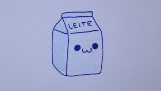 How to draw a kawaii milk carton
