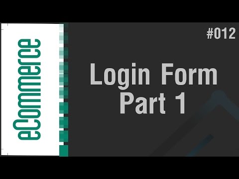 eCommerce Shop in Arabic #012 - Code The Login Form Part 1