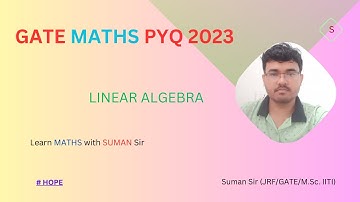 GATE Math PYQ | Suman Sir | Linear Algebra | #csirnet #linearalgebra #gate #diagonalizability #viral