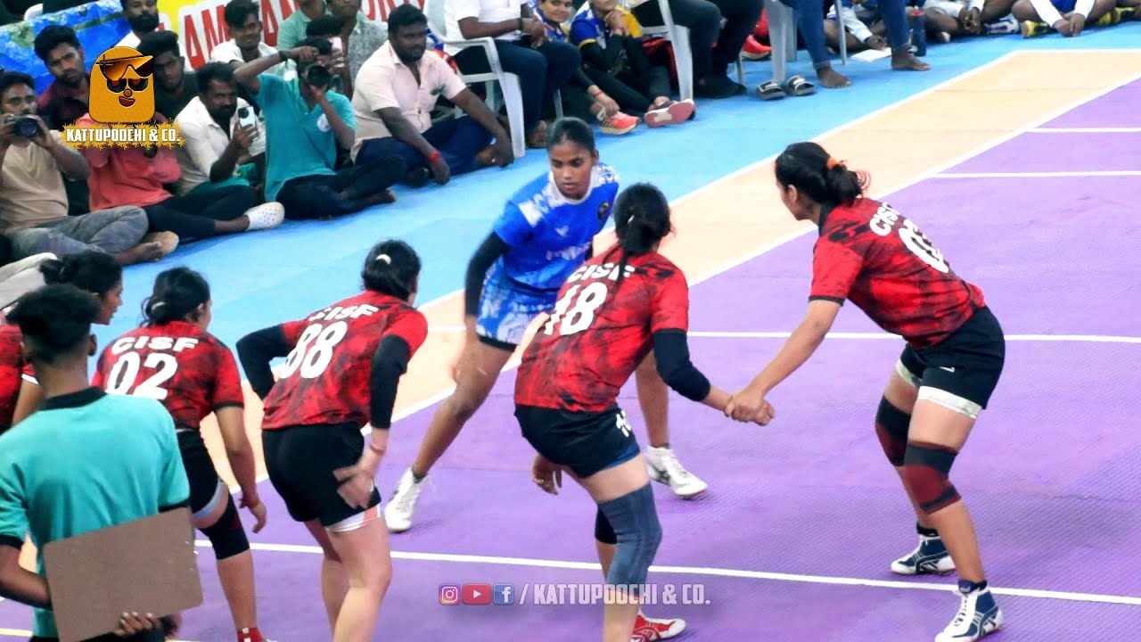 Kannagi Nagar VS CISF Delhi Kabaddi கண்ணகி நகர் VS CISF டெல்லி Karthika Express Captain Suji Star