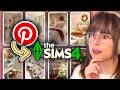 Building a Festive Sims 4 House Using ONLY Pinterest | Part 2