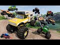 Monster jam insane big vs small races and high speed jumps 9  beamng drive  griffs garage