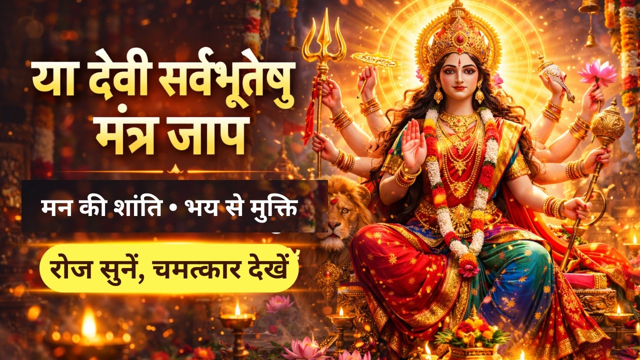 Morning Bhajan  या देवी सर्वभूतेषु मंत्र जाप  Powerful Durga Devi Mantra for Peace & Protection