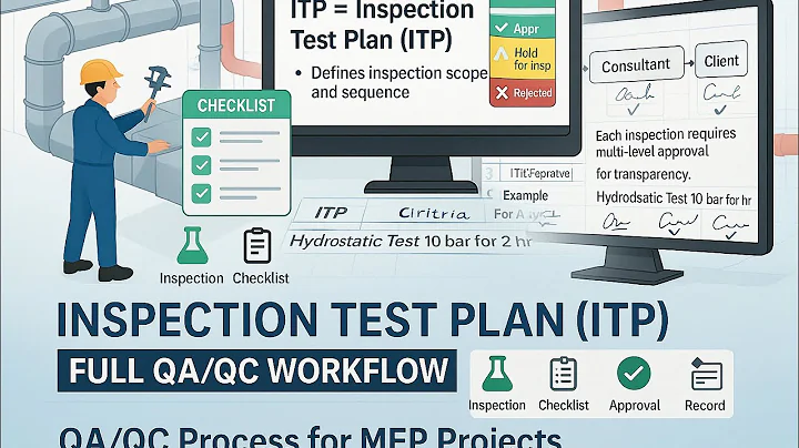 Inspection Test Plan (ITP) Explained| Full MEP QA/QC Process – Importance, Components, Approval Flow