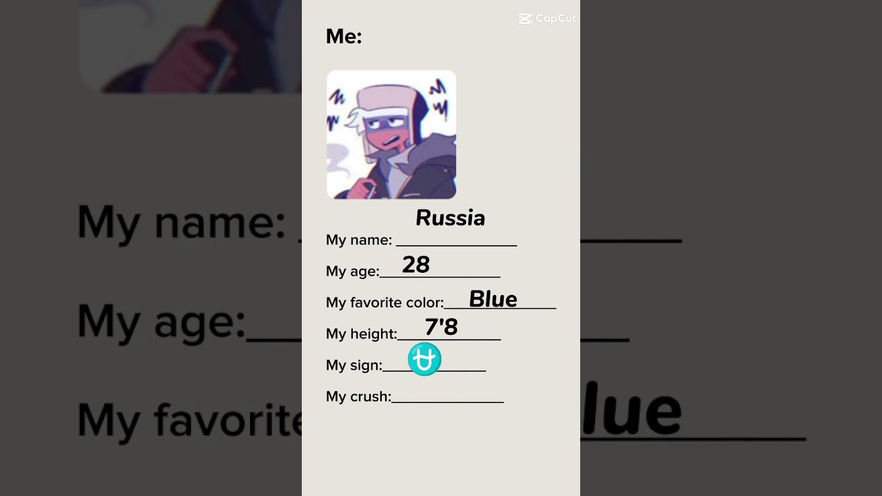 My Name Age RUSAME X 