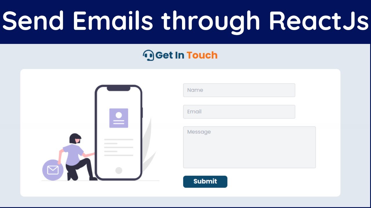 Send Email Through Forms React Js Email Js YouTube