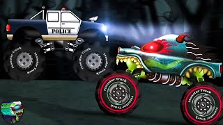 Police Truck Chasing Monster Truck + More Cartoon Shows for Children