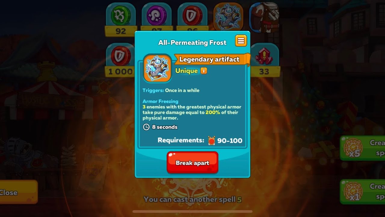 Route to artifact / Hustle Castle / The Christmas Sorcery Festival / Chest opening/ YouTube