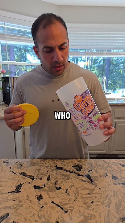 No one eats his cotton candy