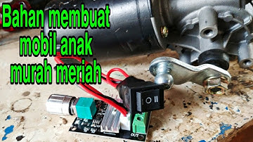 Test dinamo wiper dan Pwm Pengontrol Kecepatan Motor Dc 6V12V24V 3A
