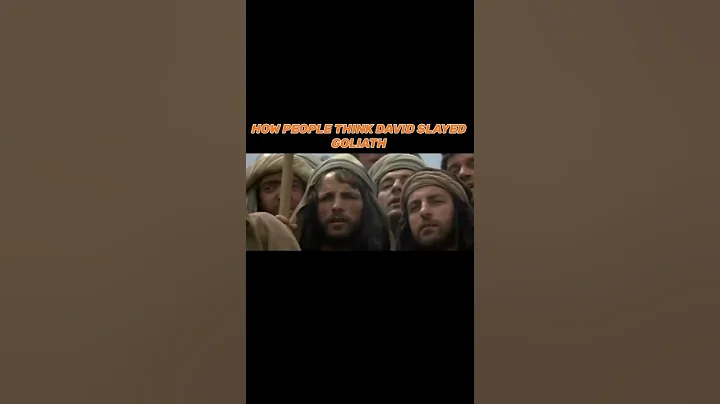 HOW PEOPLE ACTUALLY THINK DAVID SLAYED GOLIATH || #jesus #xyzbca #bible #oldtestament ||