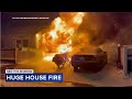 Massive Flames Billow From Long Beach Home 
