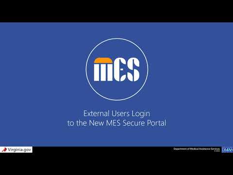 External Users Login to the New MES Secure Portal - Video Tutorial