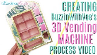 How to Put Together BuzzinWithVee's 3D Vending Machine PROCESS VIDEO, 3D Vending Machine Box